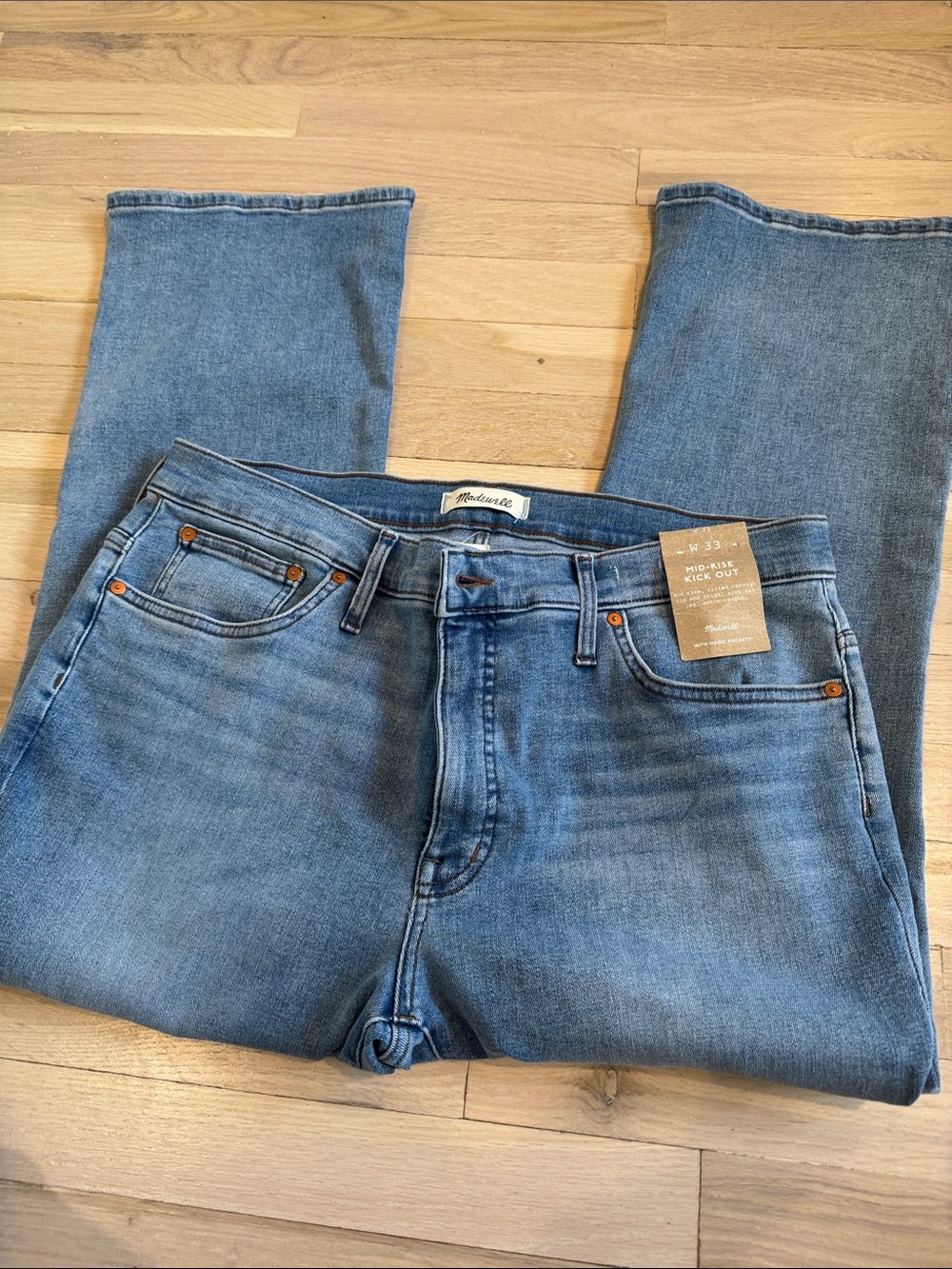 Madewell Women’s Bootcut Jeans in Blue Wash